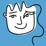 A smiling person icon